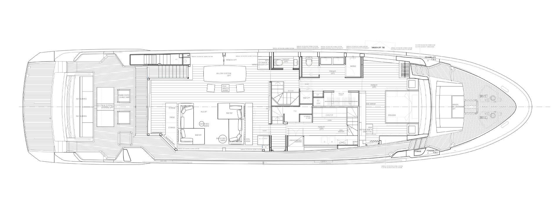 Sanlorenzo Yachts SL102A-746 主甲板  
