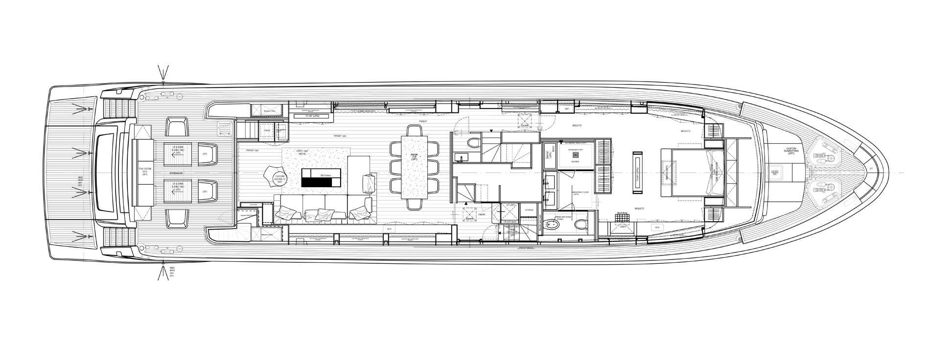Sanlorenzo Yachts SL106-725 主甲板