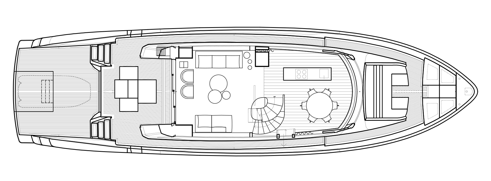 Sanlorenzo Yachts SX76 主甲板 Versione Lissoni