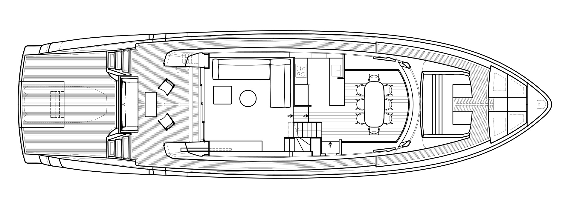 Sanlorenzo Yachts SX76 主甲板 Versione B