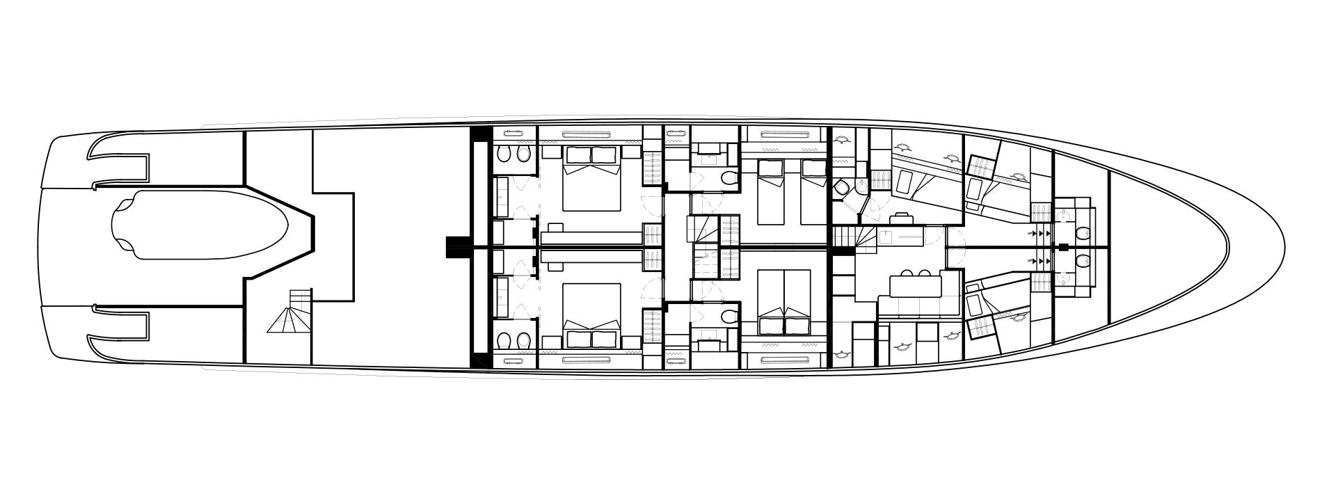 Sanlorenzo Yachts SD126 Lower Deck Version A bis