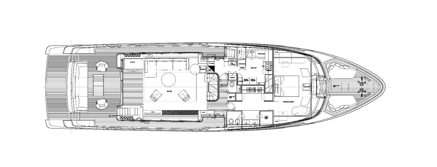 Sanlorenzo Yachts SD96 主甲板 