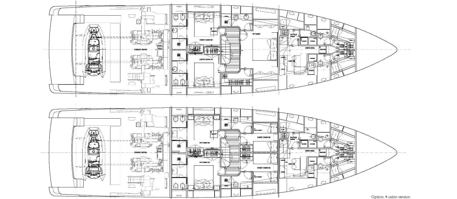 Sanlorenzo Yachts SD96 下层甲板